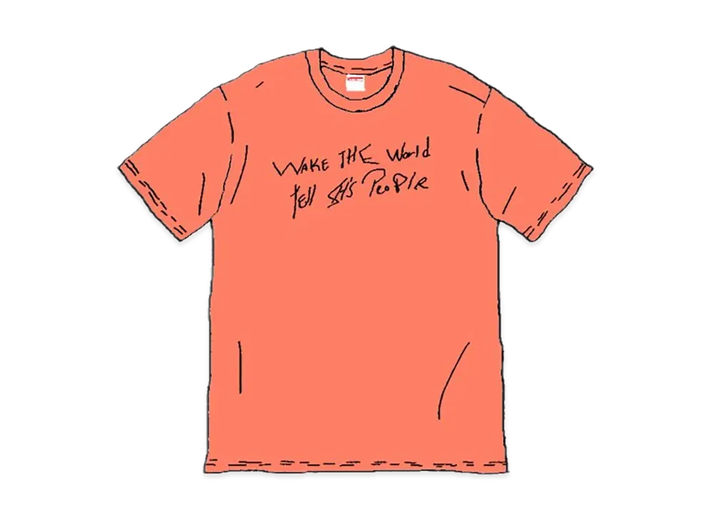 Supreme Wake The World Tee "Orange"