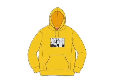 Supreme Classic Ad Hooded Sweatshirt "Yellow"