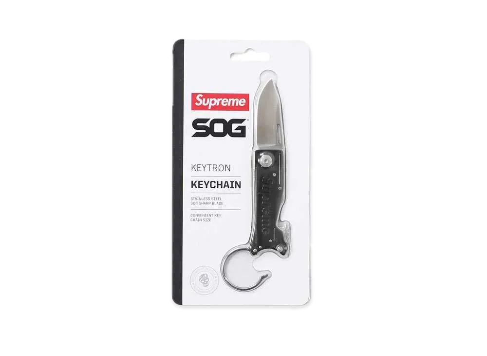 Supreme x SOG KeyTron Folding Knife "Black"