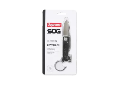 Supreme x SOG KeyTron Folding Knife "Black"