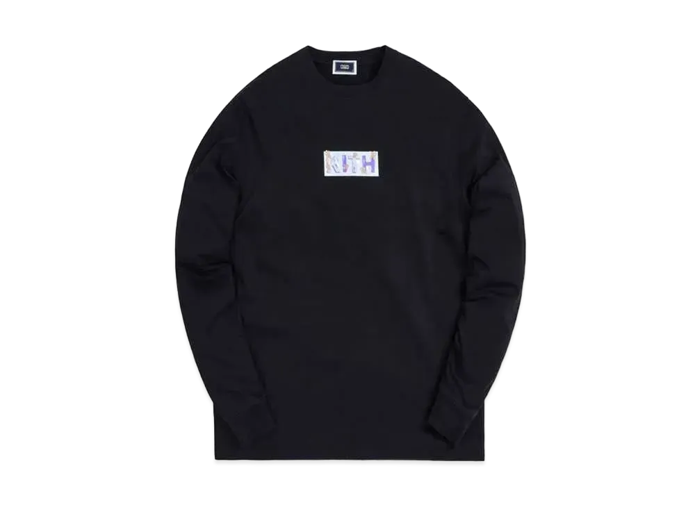 Kith x Superwaxx Classic Logo L/S Tee "Black"