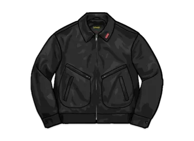 Supreme / Schott® Leather Work Jacket "Black"