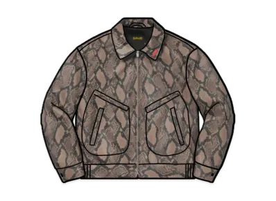 Supreme / Schott® Leather Work Jacket "Snake"