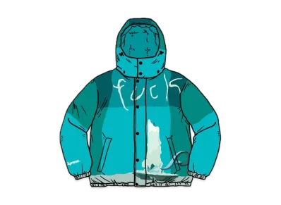 Supreme Fuck Down Jacket "Blue Green"