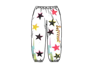 Supreme Gonz Stars Sweatpant "White"
