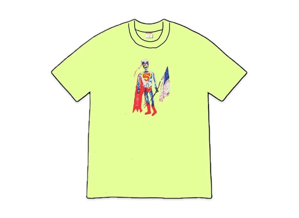 Supreme Skeleton Tee "Bright Yellow"