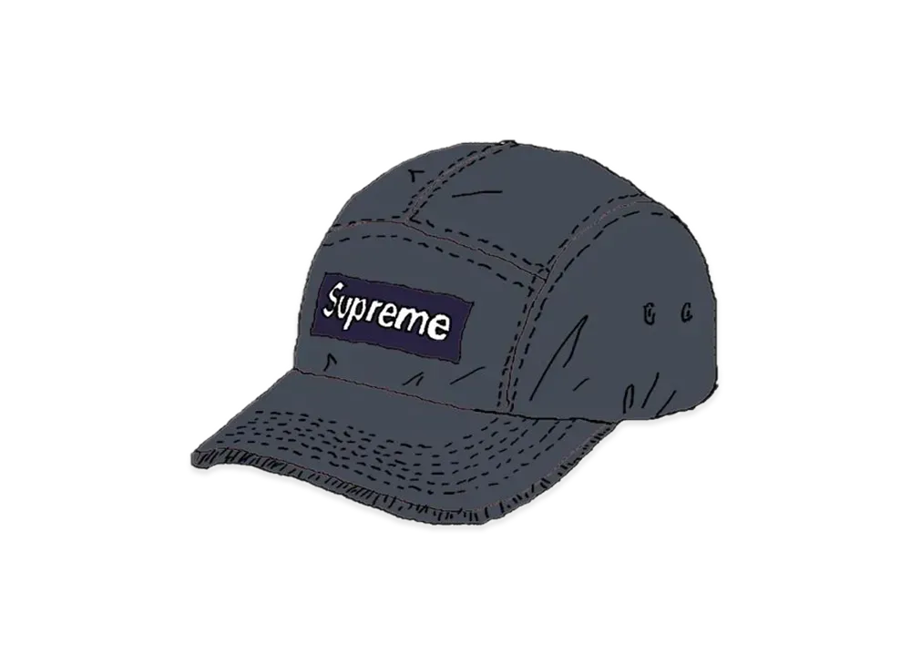 Supreme Washed Chino Twill Camp Cap "Navy"(21SS)