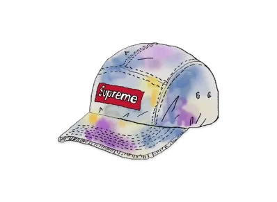 Supreme Washed Chino Twill Camp Cap "Multi"(21SS)