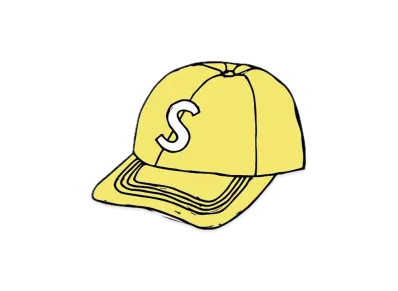 Supreme Fine Wale Corduroy S Logo 6-Panel "Yellow"