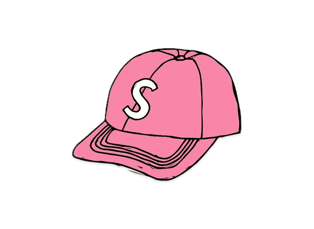 Supreme Fine Wale Corduroy S Logo 6-Panel  "Pink"