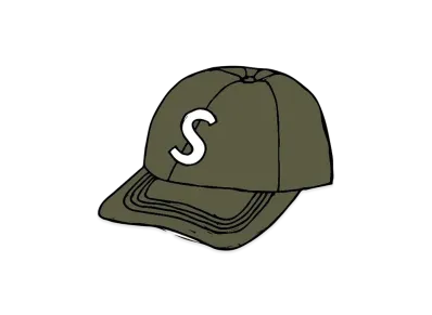 Supreme Fine Wale Corduroy S Logo 6-Panel "Olive"