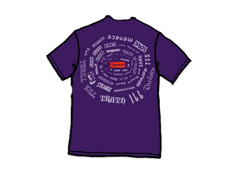 Supreme Spiral Tee "Purple"