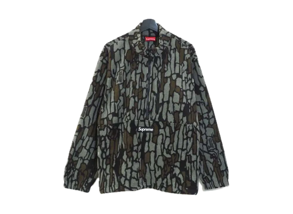 Supreme Polartec Half Zip Pullover "Olive Treebark Camo"