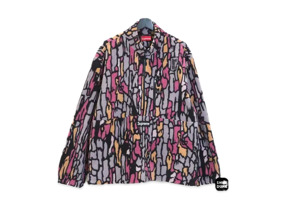 シュプリーム ポーラテック ハーフ ジップ プルオーバー "パープル カモ"