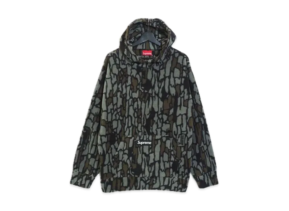 シュプリーム ポーラテック フーデッド スウェットシャツ "ブラック カモ"
