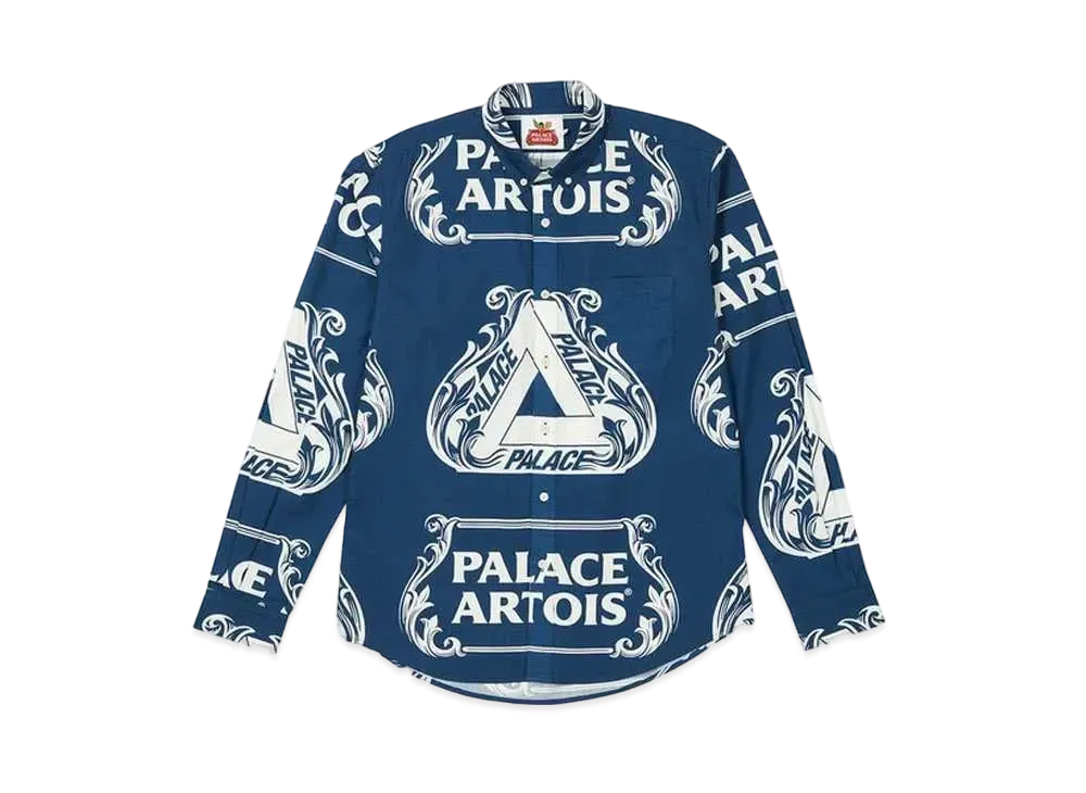 PALACE Stella Artois Oxford Shirt "Navy"