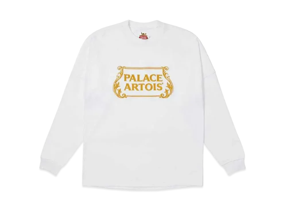 PALACE Stella Artois Drop Shoulder Longsleeve "White"