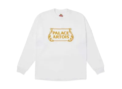 PALACE Stella Artois Drop Shoulder Longsleeve "White"