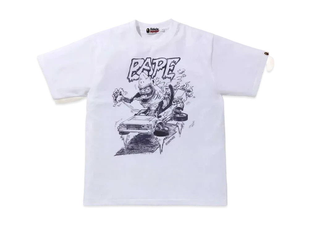 A BATHING APE / READYMADE SHARK WIDE TEE 