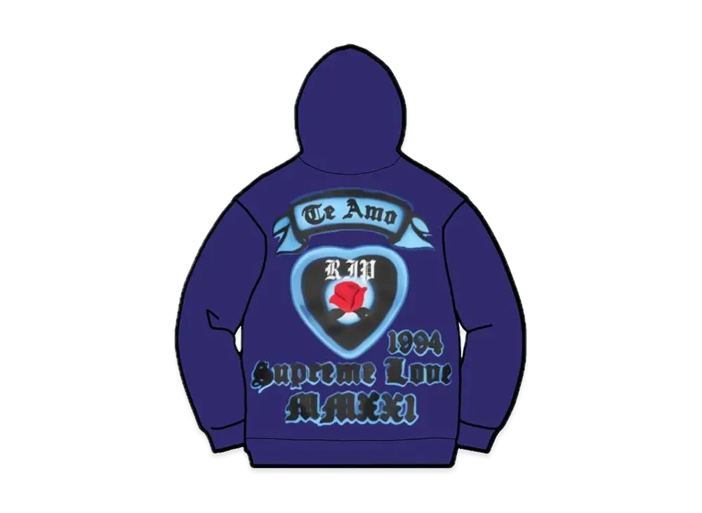 Supreme Love Hooded Sweatshirt "Purple"