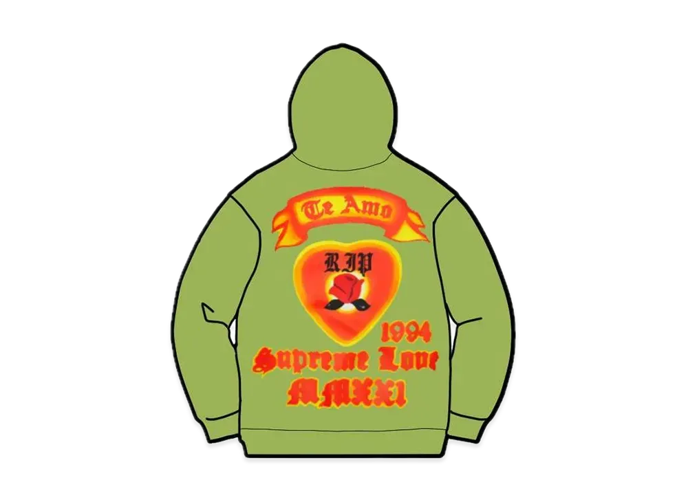 Supreme Love Hooded Sweatshirt "Green"