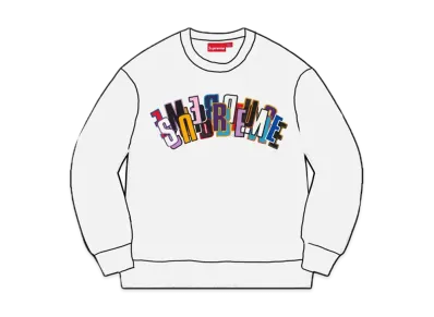 Supreme Stacked Crewneck "White"