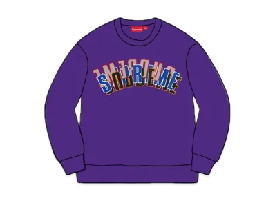 Supreme Stacked Crewneck "Purple"
