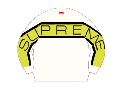 Supreme Paneled Crewneck "White"