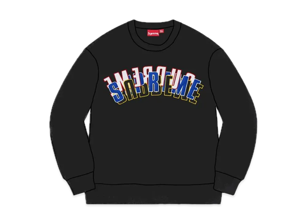 Supreme Stacked Crewneck "Black"