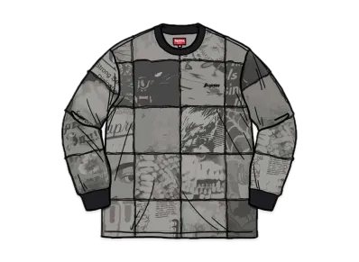 Supreme Mosaic Patchwork L/S Top "Black"
