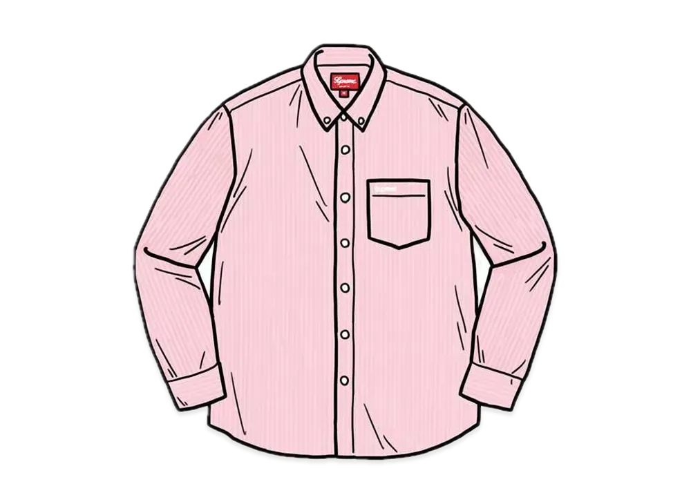 Supreme Stripe Oxford Shirt "Red"