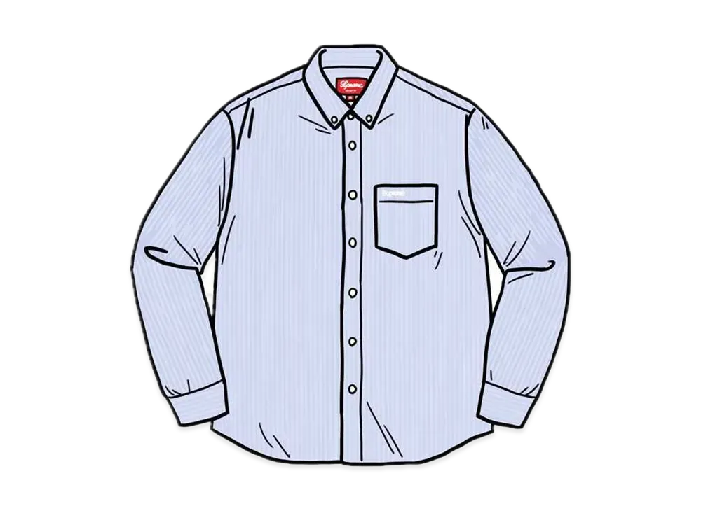 Supreme Stripe Oxford Shirt "Blue"