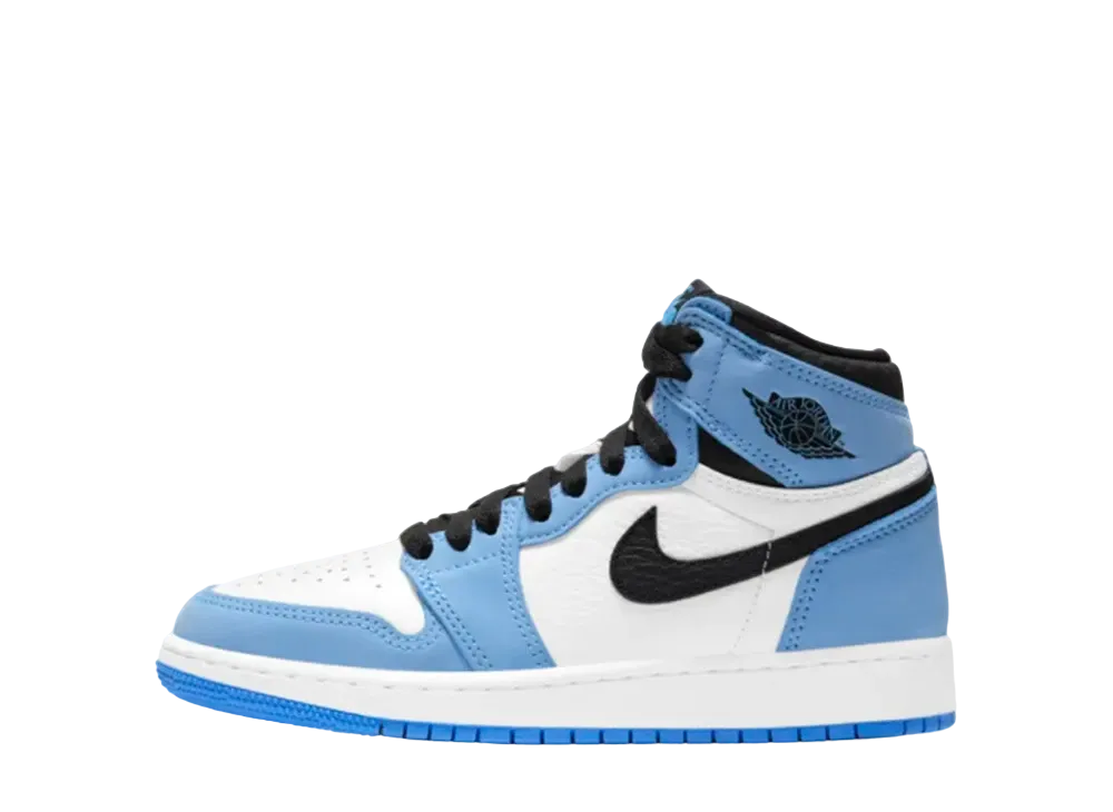 Nike GS Air Jordan 1 High "White/University Blue/Black"