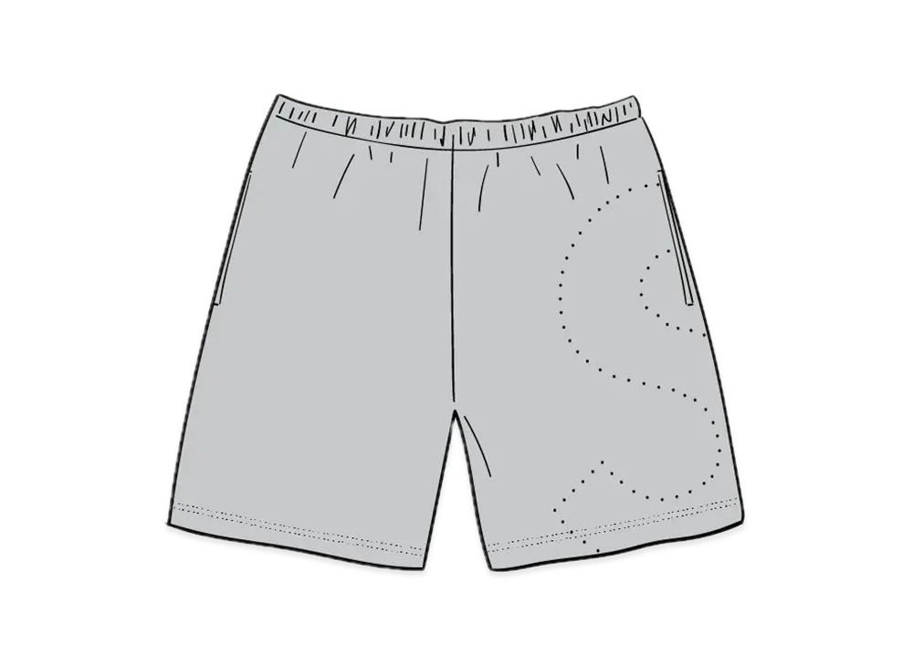 Supreme Laser Cut S Logo Sweatshort "Grey"