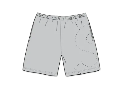 Supreme Laser Cut S Logo Sweatshort "Grey"