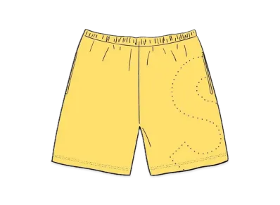 Supreme Laser Cut S Logo Sweatshort "Yellow"