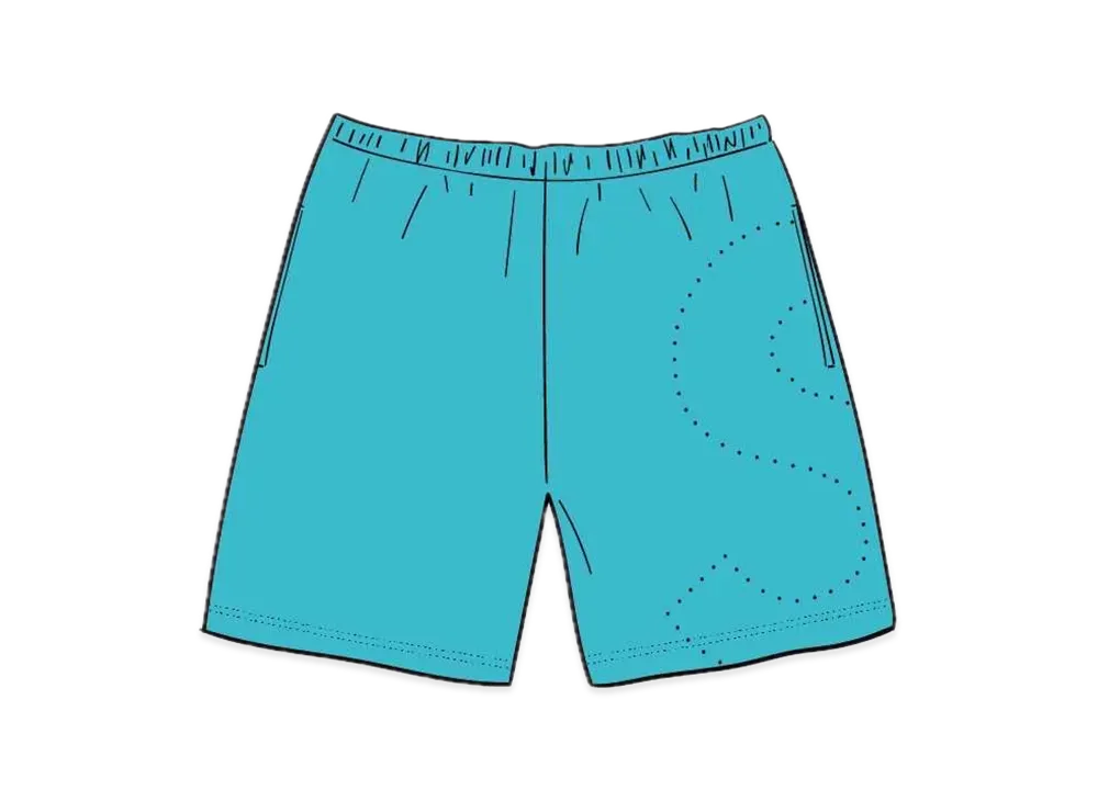Supreme Laser Cut S Logo Sweatshort "Blue"