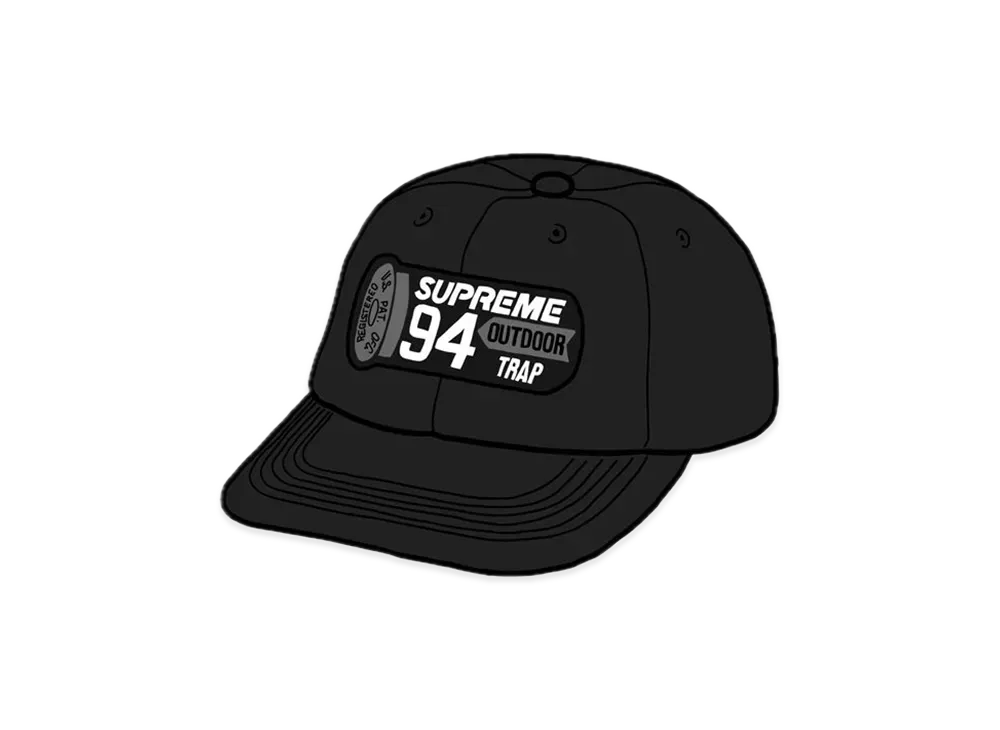 Supreme Shell Patch 6-Panel "Black"
