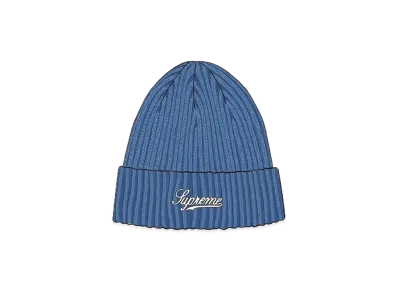 Supreme Bleached Rib Beanie "Navy"