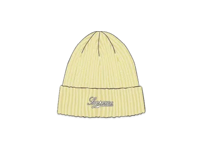 Supreme Bleached Rib Beanie "Yellow"