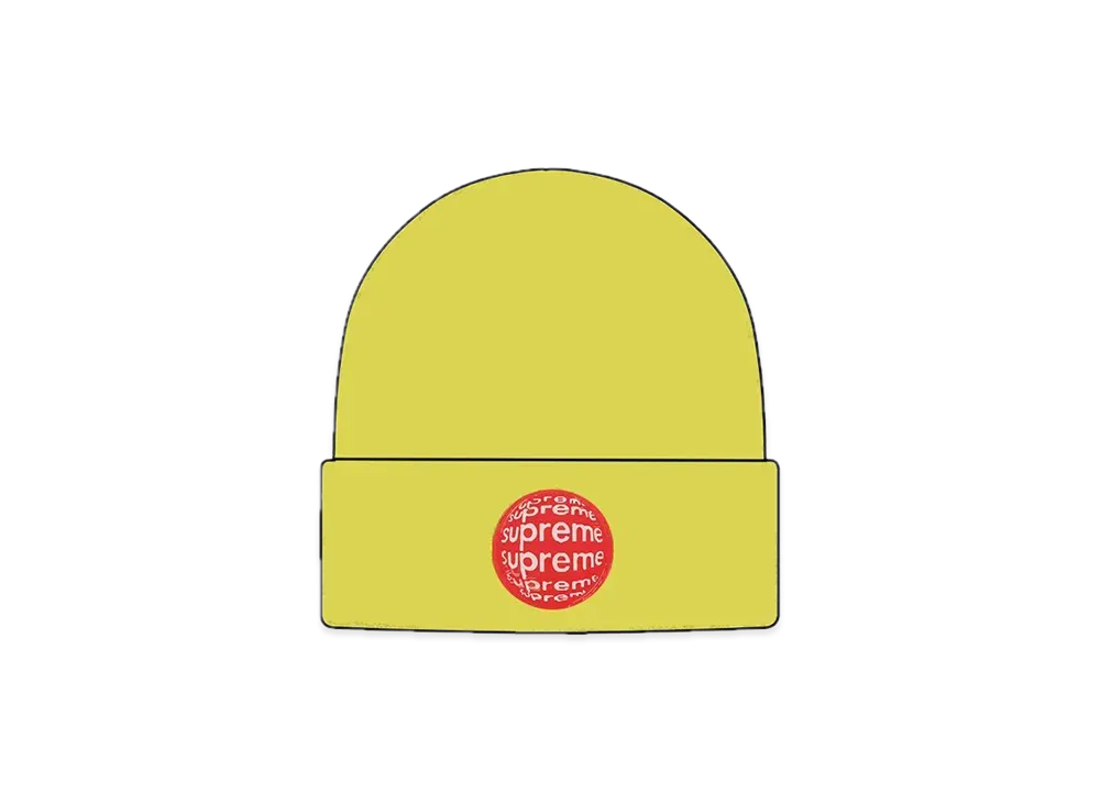Supreme Lenticular Patch Beanie "Lime"