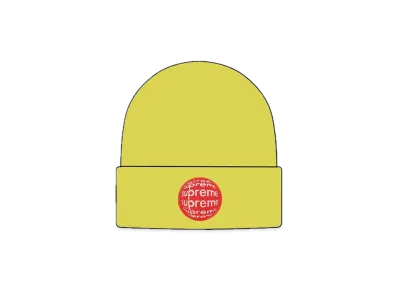 Supreme Lenticular Patch Beanie "Lime"