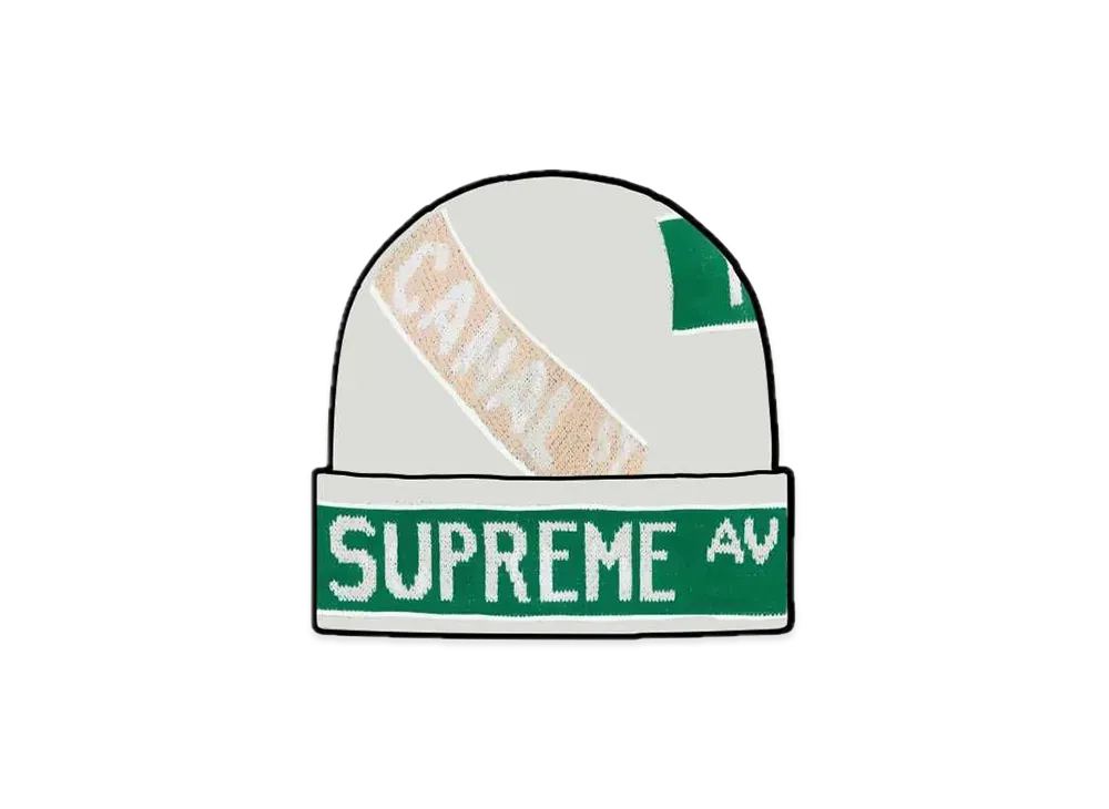 Supreme Street Signs Beanie "Natural"