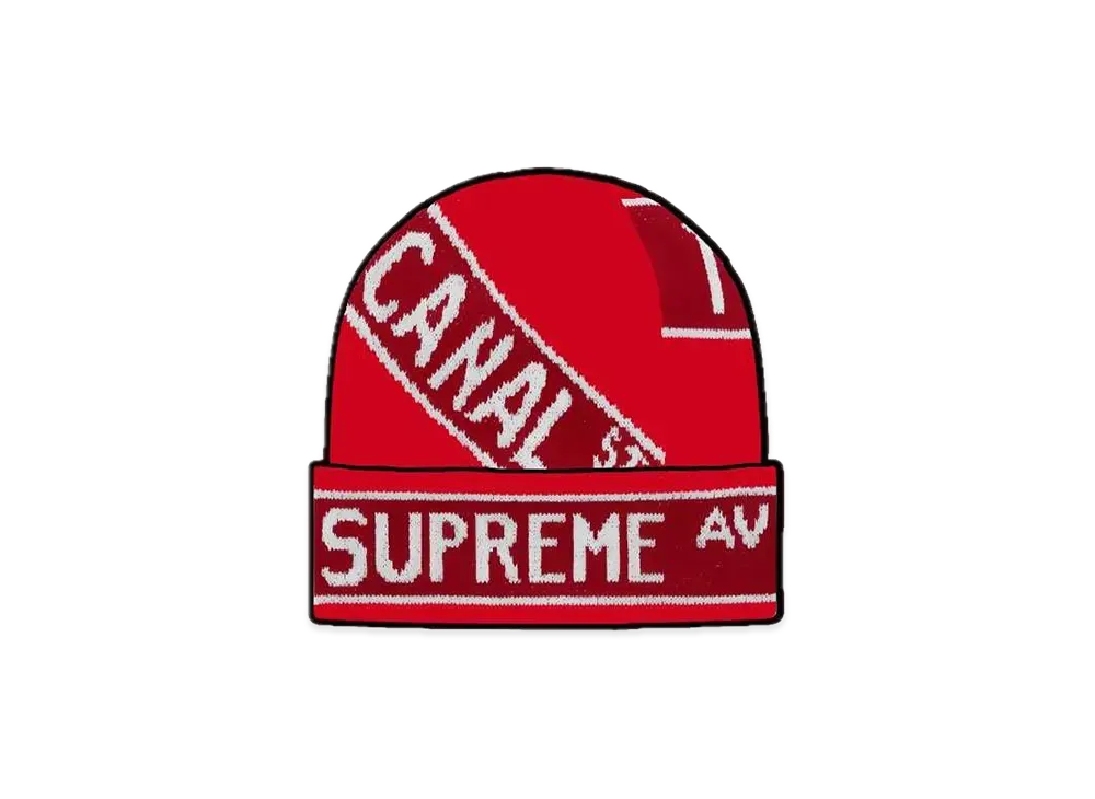 Supreme Street Signs Beanie "Red"