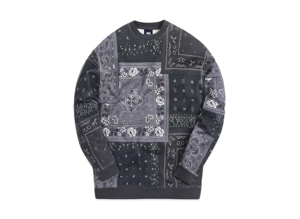 キス デコンストラクション バンダナ クルーネック "ブラック" 