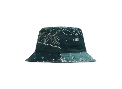 Kith Deconstructed Bandana Bucket Hat "Green/Stadium"
