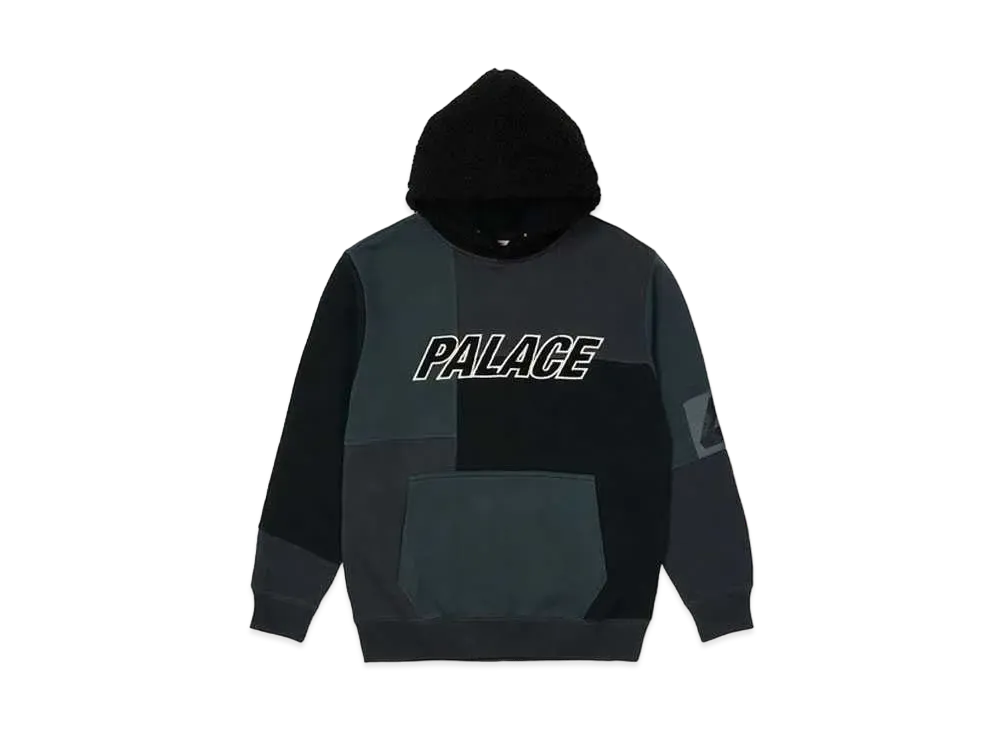 PALACE Fleeced Hood "Black"