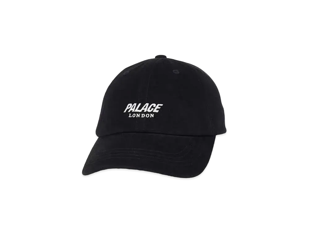 PALACE Leather Strap 6-Panel "Black"