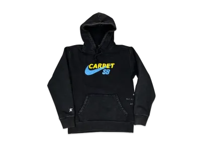 Carpet Company × NIKE SB Skateboard Hoodie "Black/Speed Yellow"