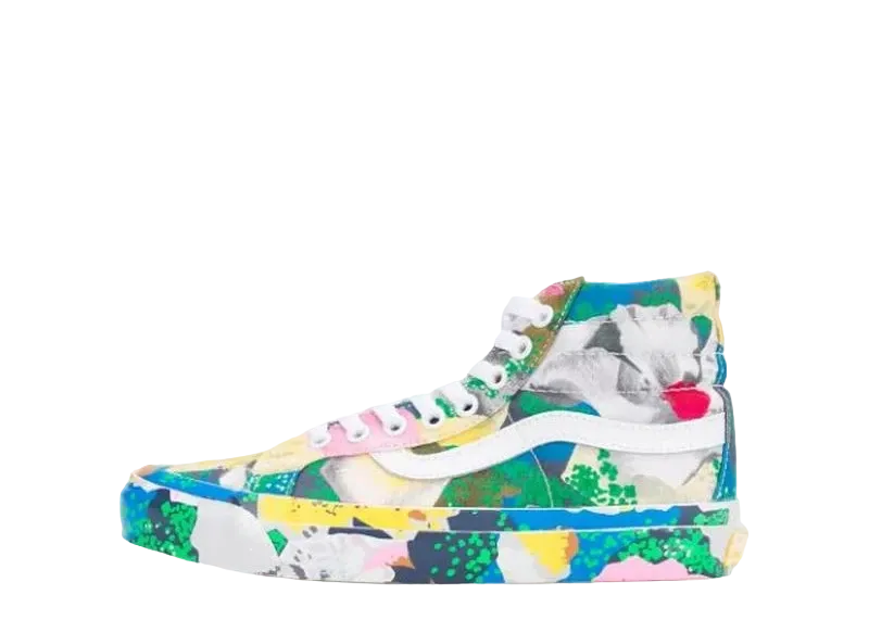 KENZO × VANS SK8-HI FLORAL YELLOW & TRUE WHITE